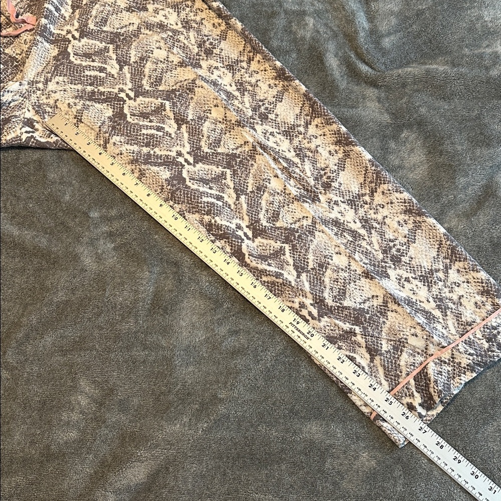 PJ Salvage Snake Print Classic Flannel Lover Pajama Shirt & Pants Set SZ 1X Plus - Picture 11 of 12